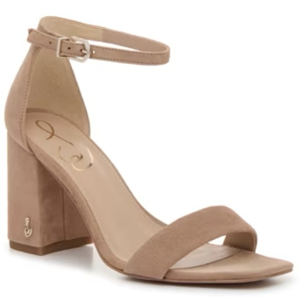 Sam Edelman Yaro Tan Suede Block Heels